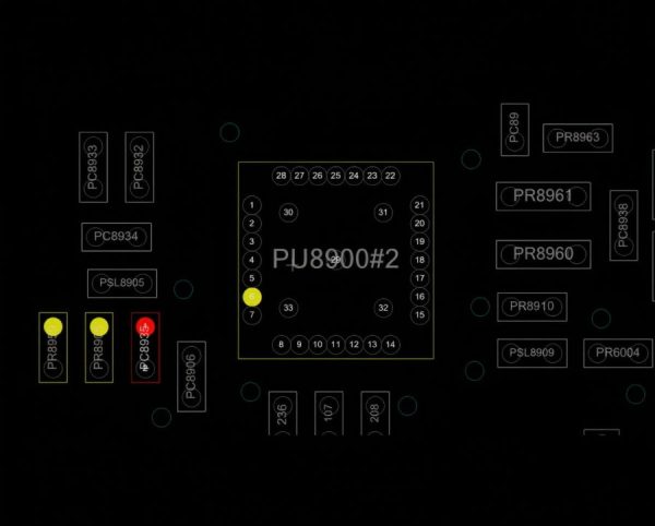 ASUS B1500C 筆電充電電路 BQ24780S ACDET Pin 6 微短路故障偵測圖