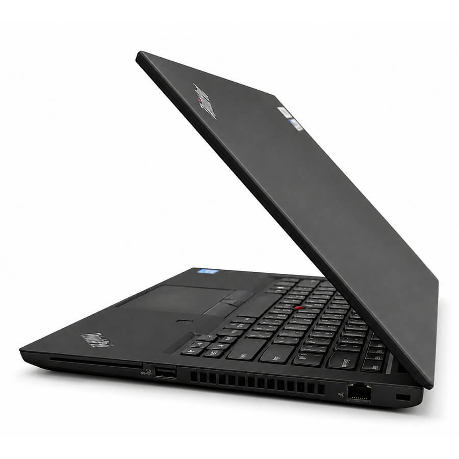 Lenovo ThinkPad T14 Gen2 right side Lenovo ThinkPad T14 Gen2 右側連接埠展示,USB、HDMI、耳機孔及記憶卡插槽