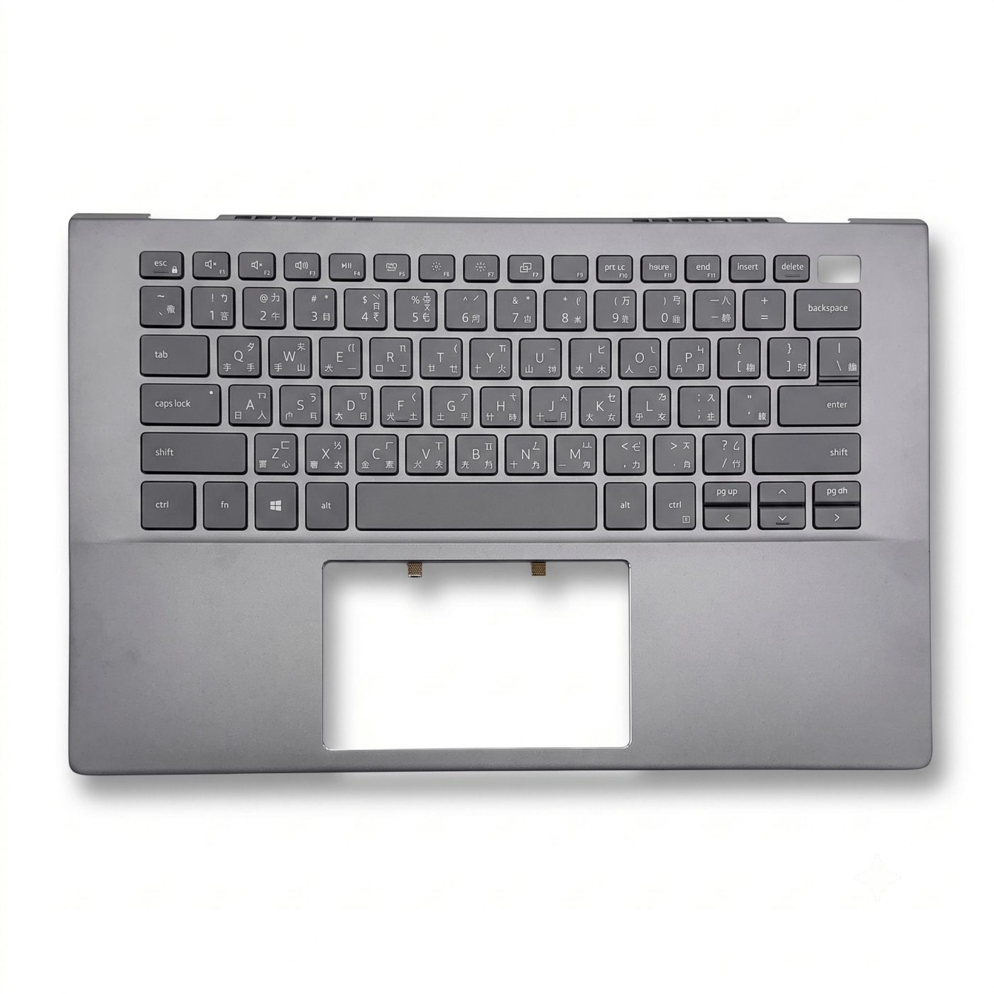 Dell Vostro 5401 5402 Silver Backlit Keyboard Palmrest Front Dell Vostro 5401 5402 銀色 C殼含繁體中文背光鍵盤正面 原廠零件
