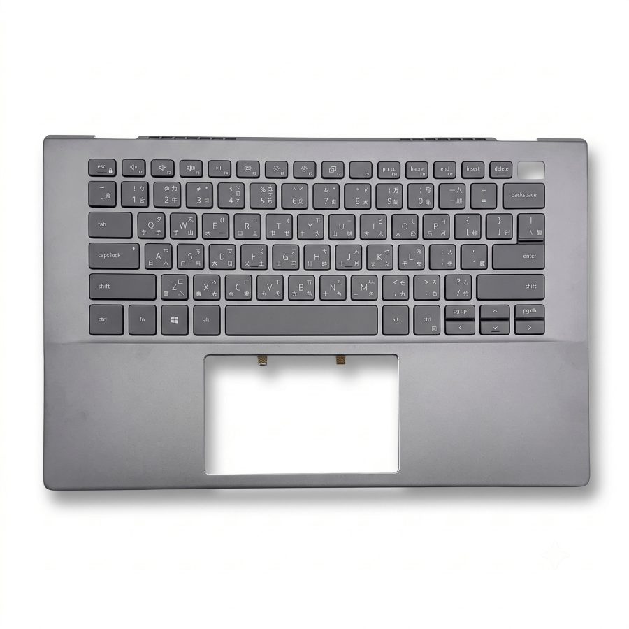 Dell Vostro 5401 5402 Silver Backlit Keyboard Palmrest Front Dell Vostro 5401 5402 銀色 C殼含繁體中文背光鍵盤正面 原廠零件