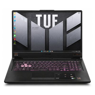 ASUS TUF Gaming FA706IU 正面外觀，17.3 吋電競筆電，搭載 Ryzen 處理器與 GeForce GTX 顯示卡