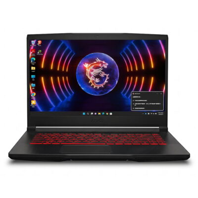 MSI GF63 Thin 11SC 電競筆電正面開蓋外觀