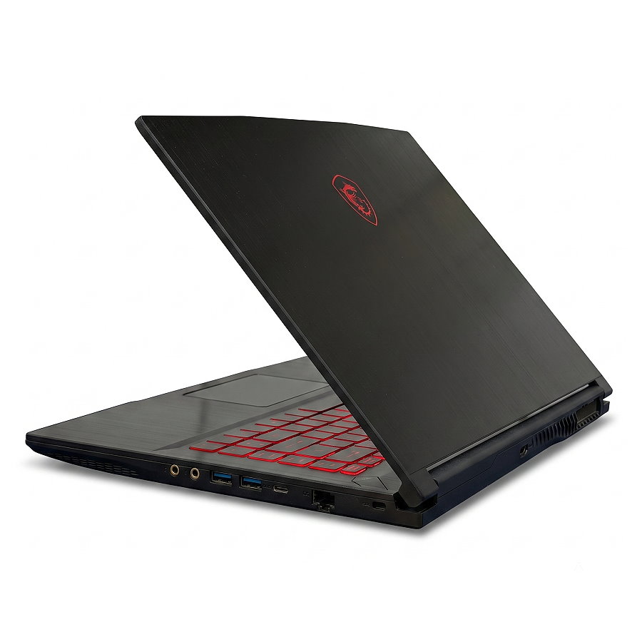 MSI GF63 Thin 11SC right side view MSI GF63 Thin 11SC 筆電右前方機身外觀