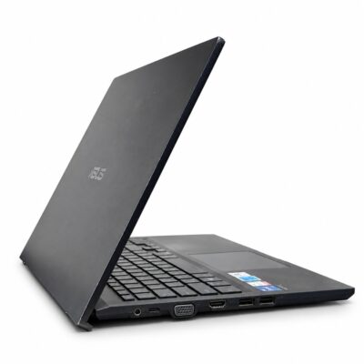 ASUS ExpertBook B1500CEAE laptop left side with power, USB-C, VGA, HDMI and USB-A ports