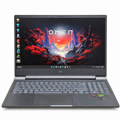 HP Victus 16-s1000 二手電競筆電正面開機圖