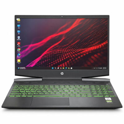 HP Pavilion Gaming 15-dk1000 二手電競筆電正面開機圖