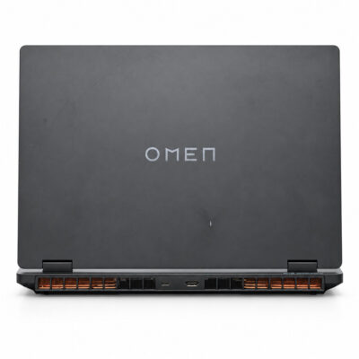 HP OMEN 15-ga0000 rear view with cooling vents and connection ports
