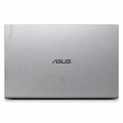 ASUS VivoBook X509JB silver laptop lid with ASUS logo and visible wear